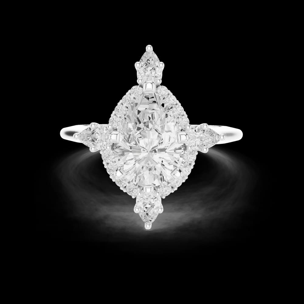 Prim Rose Lab Grown Diamond Hidden Basket Ring - Image 5 Prim Rose Lab Grown Diamond Hidden Basket Ring, view 5 of 9