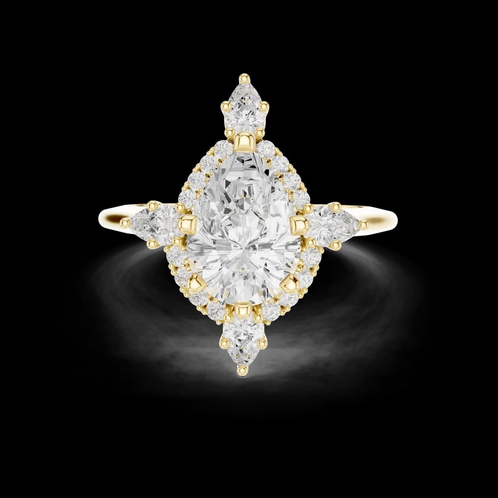 Prim Rose Lab Grown Diamond Hidden Basket Ring - Image 6 Prim Rose Lab Grown Diamond Hidden Basket Ring, view 6 of 9
