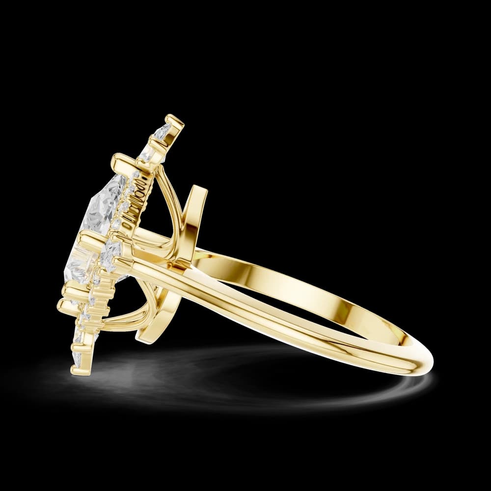Prim Rose Lab Grown Diamond Hidden Basket Ring - Image 9 Prim Rose Lab Grown Diamond Hidden Basket Ring, view 9 of 9