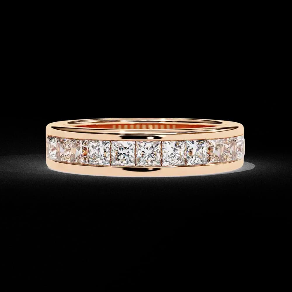 Princess Cut Lab Grown Diamond Band for Women - Image 1 Princess Cut Lab Grown Diamond Band for Women, view 1 of 4