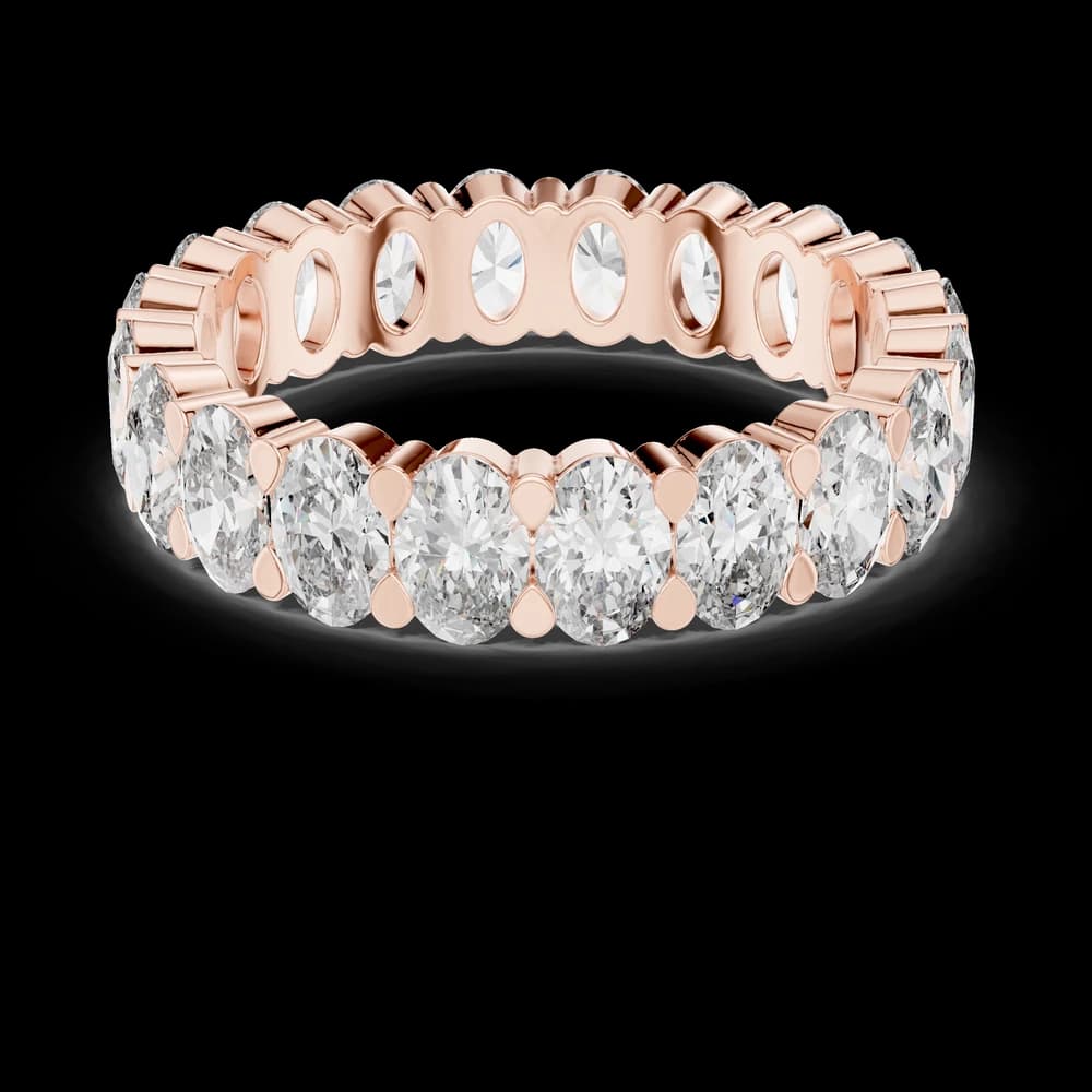 Oval Cut Shared-Prong Diamond Eternity Band - Image 1 Oval Cut Shared-Prong Diamond Eternity Band, view 1 of 6