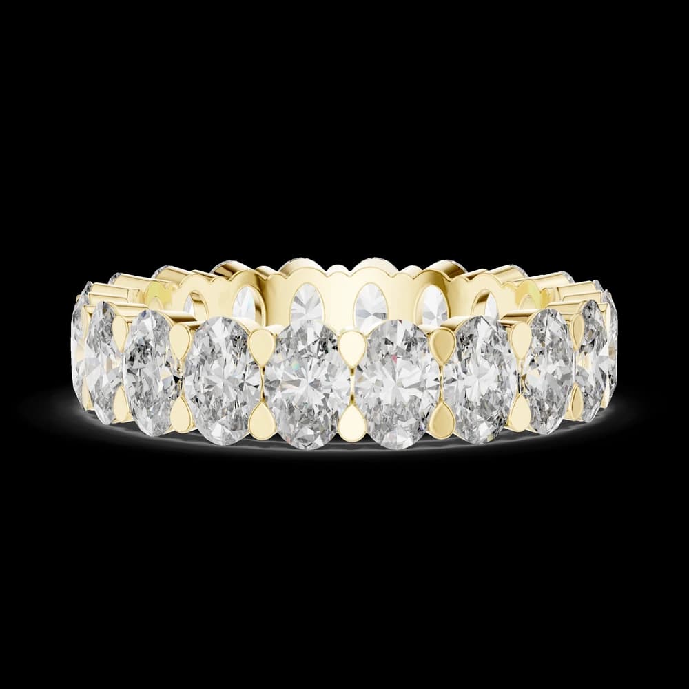 Oval Cut Shared-Prong Diamond Eternity Band - Image 6 Oval Cut Shared-Prong Diamond Eternity Band, view 6 of 6