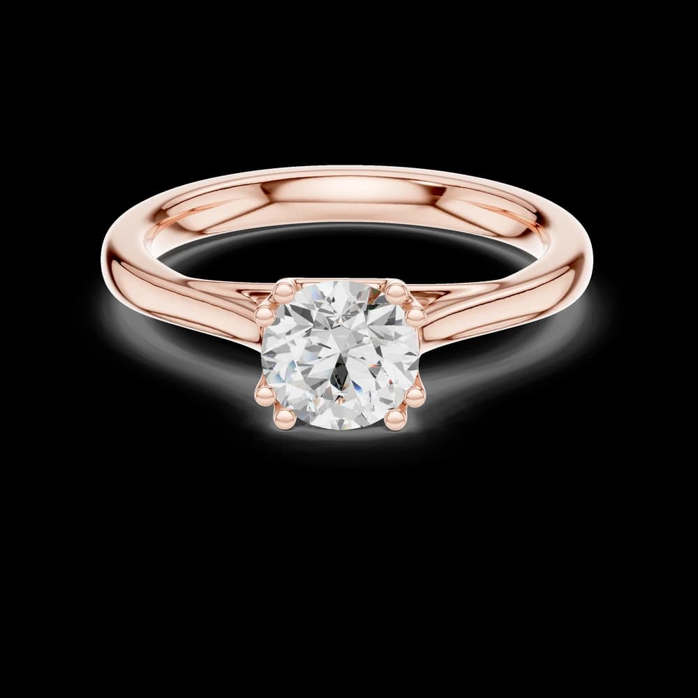 Classic Round Lab Grown Diamond Ring - Image 1 Classic Round Lab Grown Diamond Ring, view 1 of 6