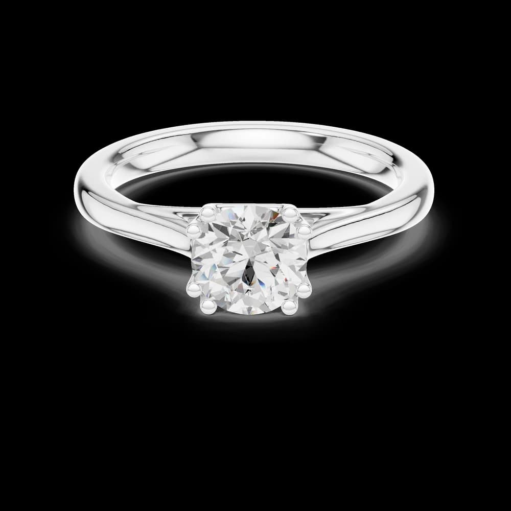 Classic Round Lab Grown Diamond Ring - Image 2 Classic Round Lab Grown Diamond Ring, view 2 of 6