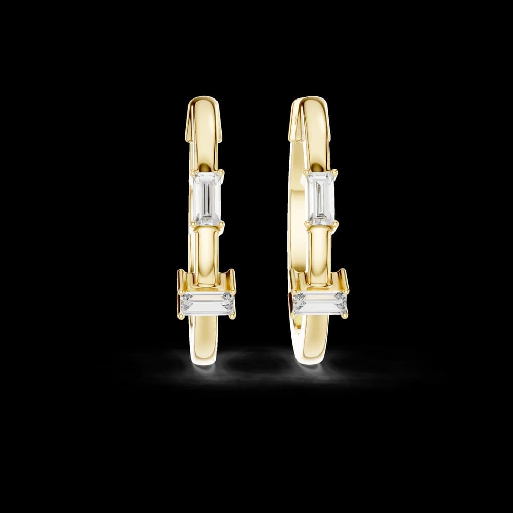 Prismatic Round Cut Lab Grown Diamond Earrings - Image 1 Prismatic Round Cut Lab Grown Diamond Earrings, view 1 of 3