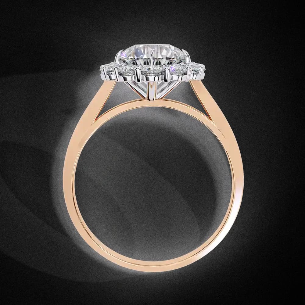 Promise Halo Lab Grown Diamond Ring - Image 10 Promise Halo Lab Grown Diamond Ring, view 10 of 12