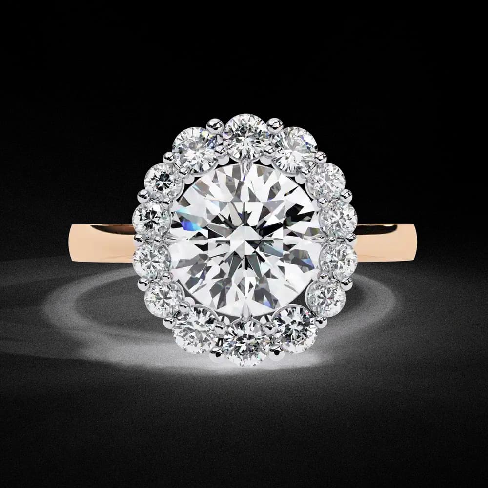 Promise Halo Lab Grown Diamond Ring - Image 12 Promise Halo Lab Grown Diamond Ring, view 12 of 12