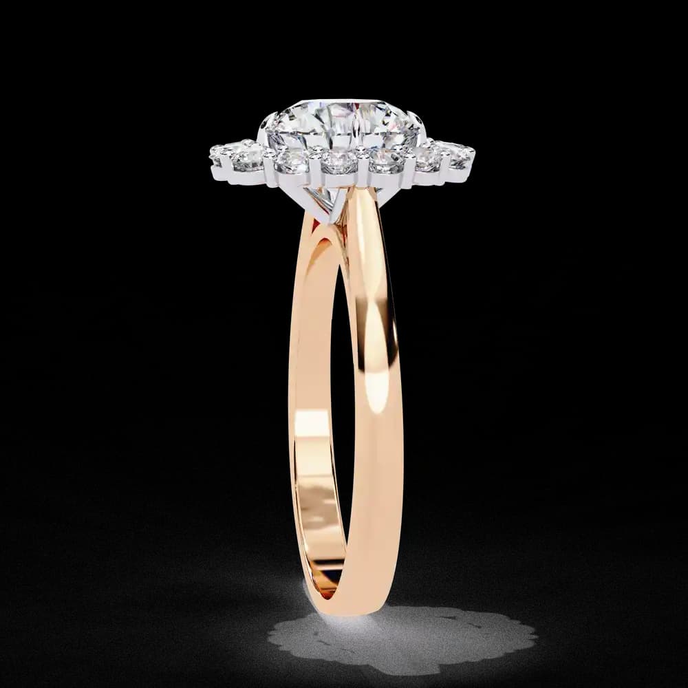 Promise Halo Lab Grown Diamond Ring - Image 2 Promise Halo Lab Grown Diamond Ring, view 2 of 12