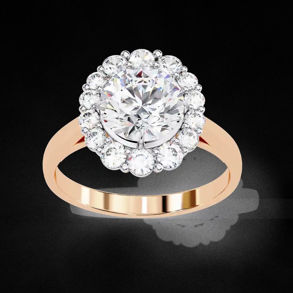 Promise Halo Lab Grown Diamond Ring - Image 7 Promise Halo Lab Grown Diamond Ring, view 7 of 12