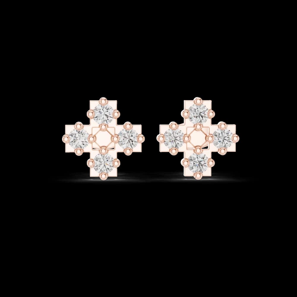 Proud Stance lab grown diamond earring design - Image 1 Proud Stance lab grown diamond earring design, view 1 of 5
