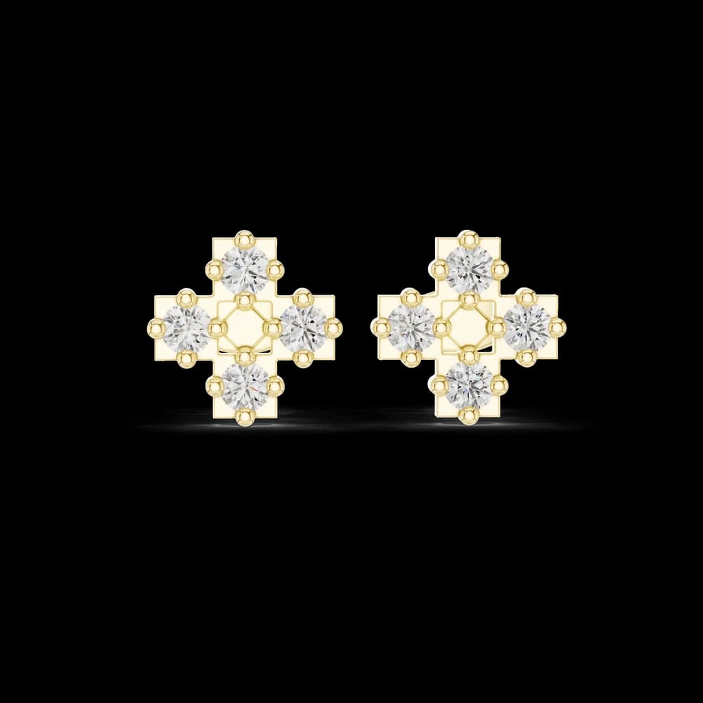 Proud Stance lab grown diamond earring design - Image 3 Proud Stance lab grown diamond earring design, view 3 of 5