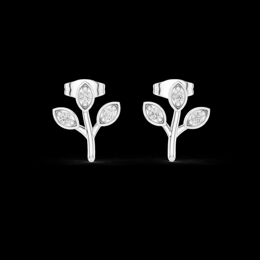 Pure Essence lab grown diamond earring design - Image 2 Pure Essence lab grown diamond earring design, view 2 of 6