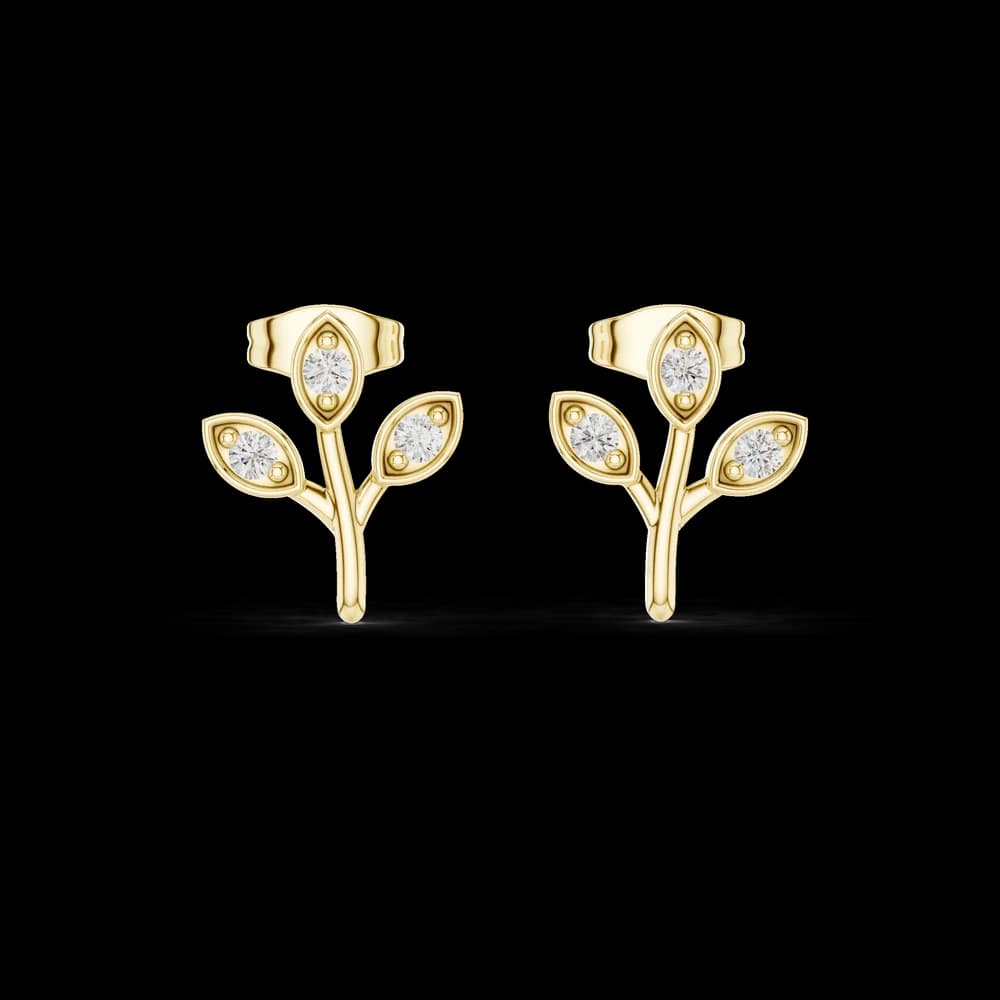 Pure Essence lab grown diamond earring design - Image 3 Pure Essence lab grown diamond earring design, view 3 of 6