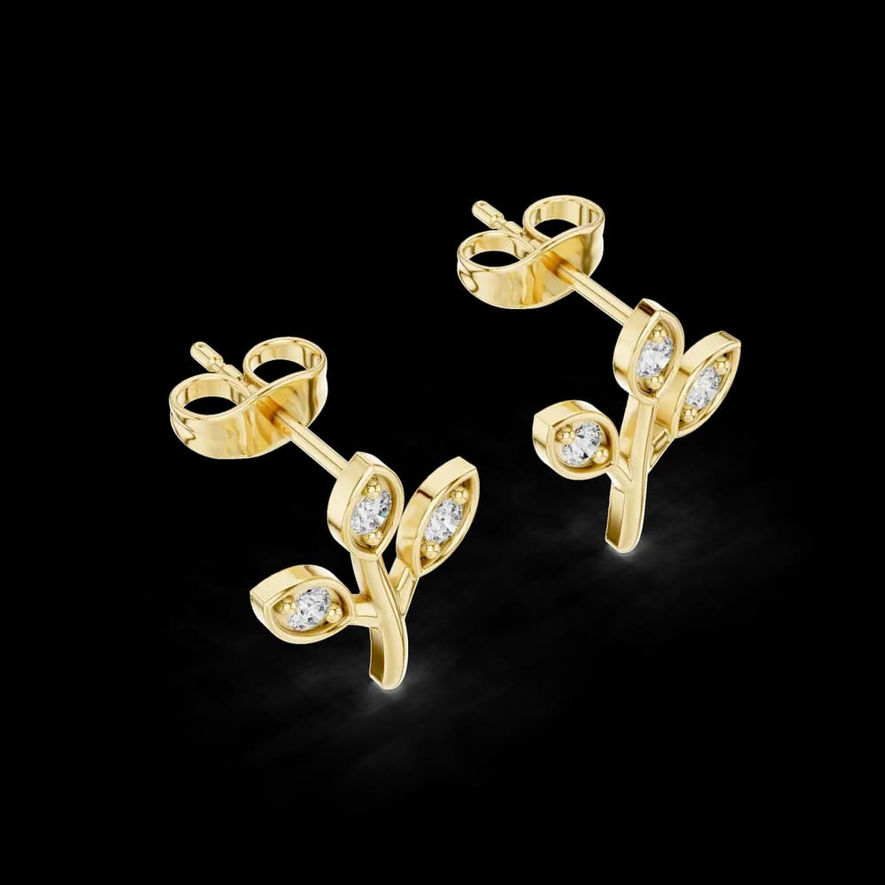 Pure Essence lab grown diamond earring design - Image 5 Pure Essence lab grown diamond earring design, view 5 of 6