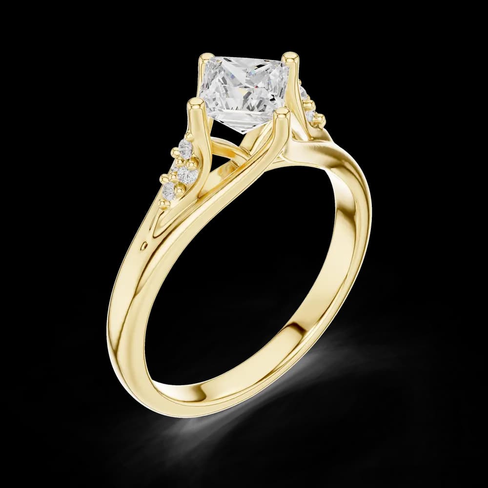 Pure Pearl Lab Grown Diamond Ring - Image 5 Pure Pearl Lab Grown Diamond Ring, view 5 of 6