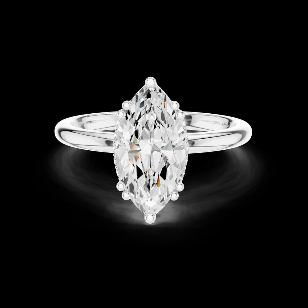 Multi Prong Marquise Lab Grown Diamond Ring - Image 2 Multi Prong Marquise Lab Grown Diamond Ring, view 2 of 6