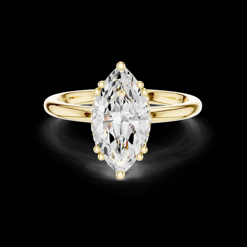 Multi Prong Marquise Lab Grown Diamond Ring - Image 3 Multi Prong Marquise Lab Grown Diamond Ring, view 3 of 6