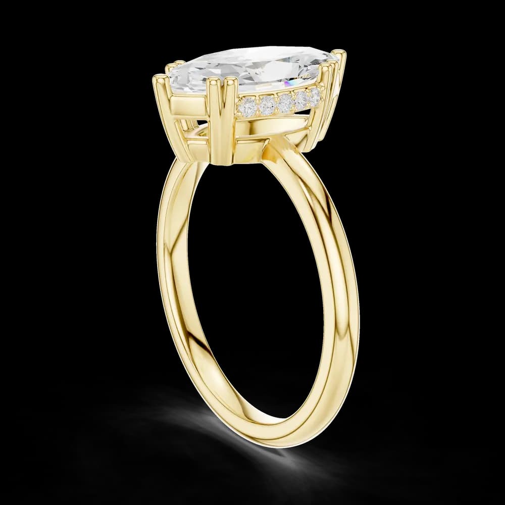 Multi Prong Marquise Lab Grown Diamond Ring - Image 4 Multi Prong Marquise Lab Grown Diamond Ring, view 4 of 6