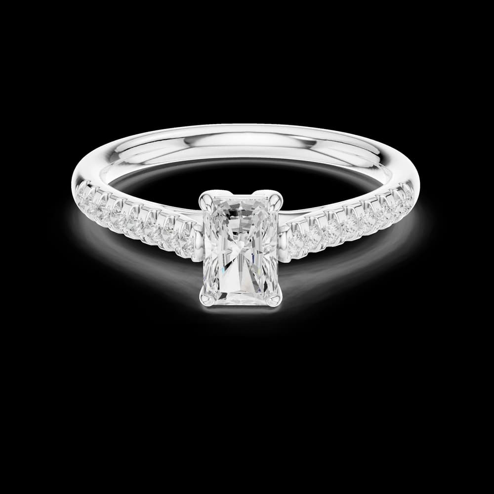 Quartz Queen Lab Grown Diamond Ring - Image 2 Quartz Queen Lab Grown Diamond Ring, view 2 of 6