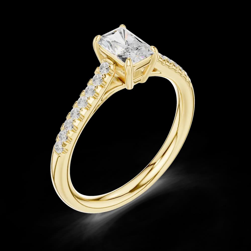Quartz Queen Lab Grown Diamond Ring - Image 5 Quartz Queen Lab Grown Diamond Ring, view 5 of 6