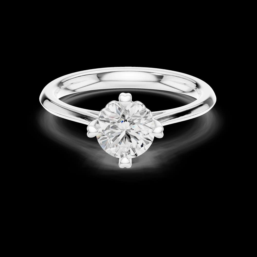 Quartz Queenly Lab Grown Solitaire Diamond Ring - Image 2 Quartz Queenly Lab Grown Solitaire Diamond Ring, view 2 of 6