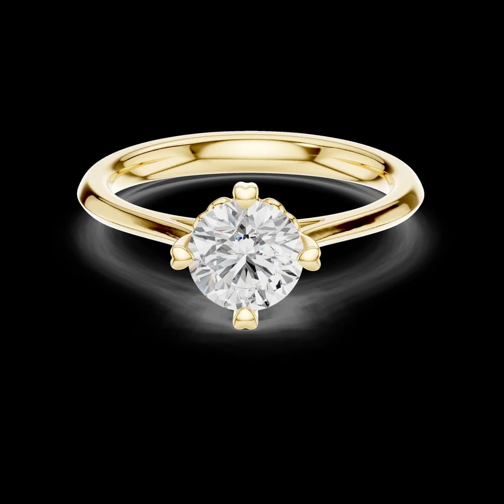 Quartz Queenly Lab Grown Solitaire Diamond Ring - Image 3 Quartz Queenly Lab Grown Solitaire Diamond Ring, view 3 of 6