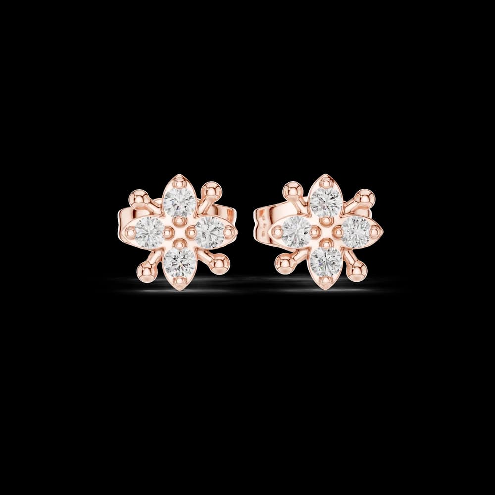 Quiet Mind lab grown diamond earring design - Image 1 Quiet Mind lab grown diamond earring design, view 1 of 5