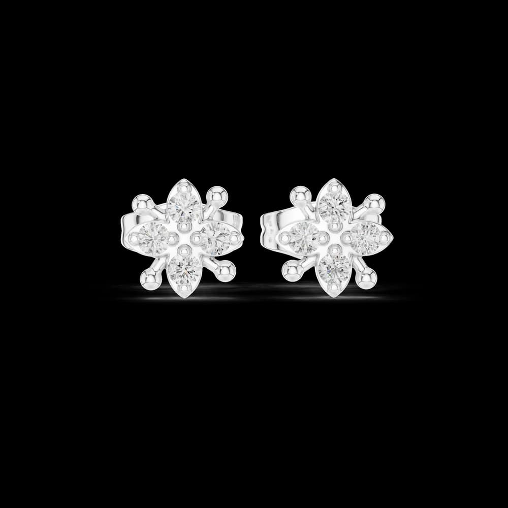 Quiet Mind lab grown diamond earring design - Image 2 Quiet Mind lab grown diamond earring design, view 2 of 5