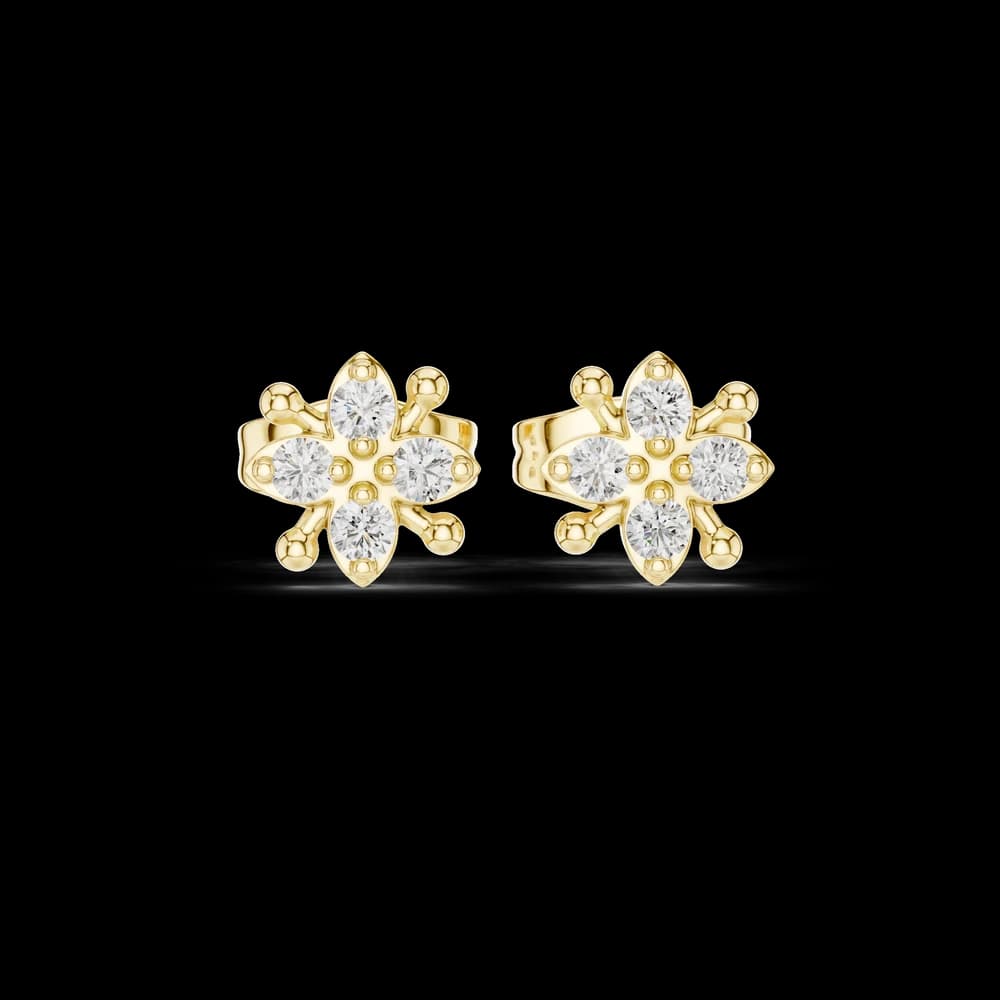 Quiet Mind lab grown diamond earring design - Image 3 Quiet Mind lab grown diamond earring design, view 3 of 5