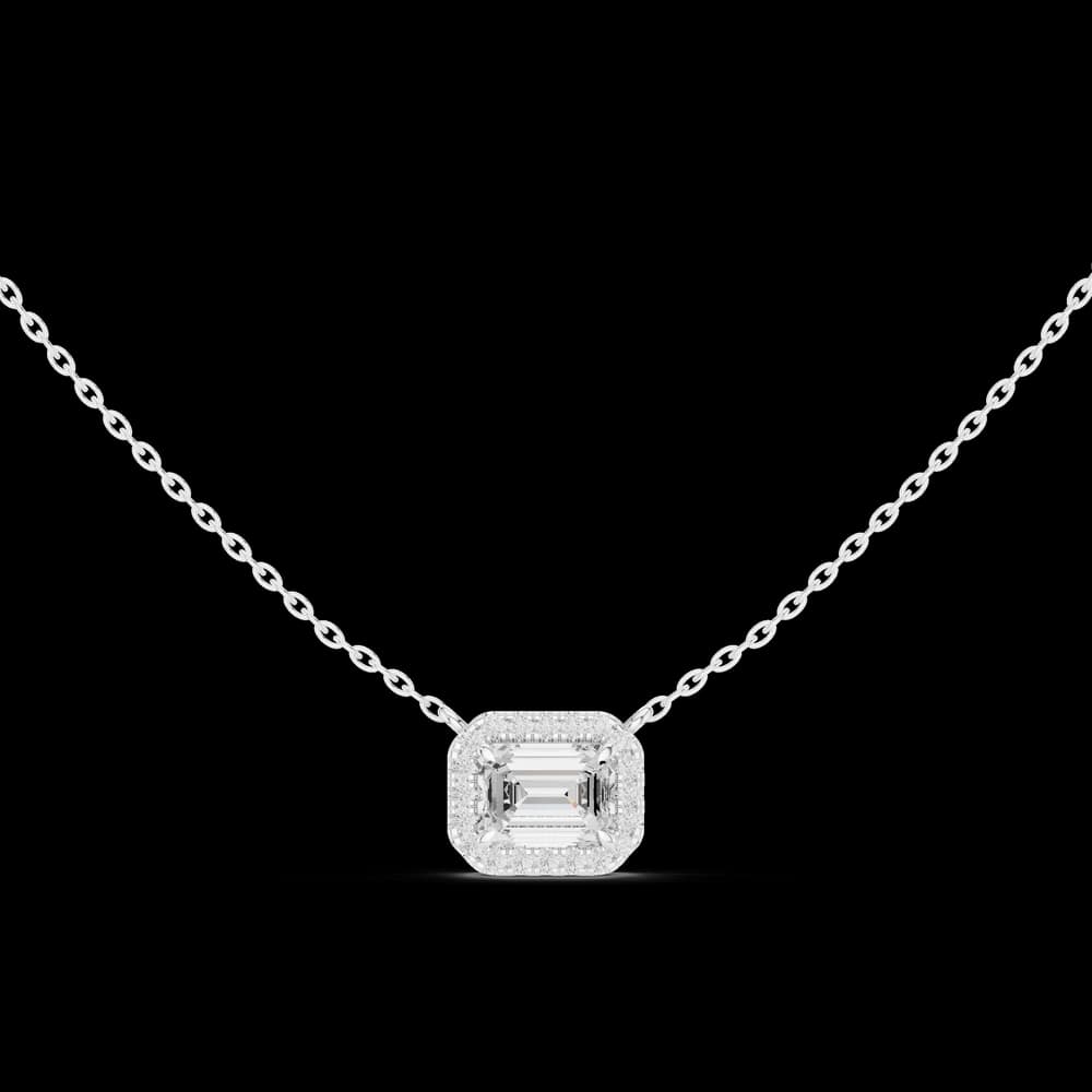 Radiant Bloom Lab Grown Diamond Solitaire Pendant - Image 2 Radiant Bloom Lab Grown Diamond Solitaire Pendant, view 2 of 6