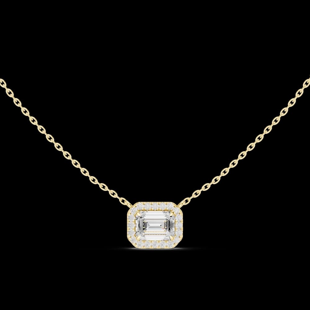 Radiant Bloom Lab Grown Diamond Solitaire Pendant - Image 3 Radiant Bloom Lab Grown Diamond Solitaire Pendant, view 3 of 6