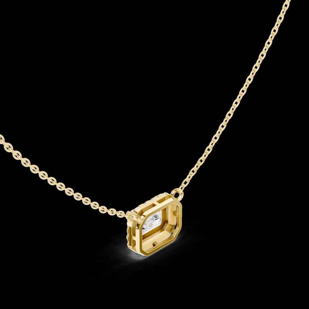 Radiant Bloom Lab Grown Diamond Solitaire Pendant - Image 5 Radiant Bloom Lab Grown Diamond Solitaire Pendant, view 5 of 6