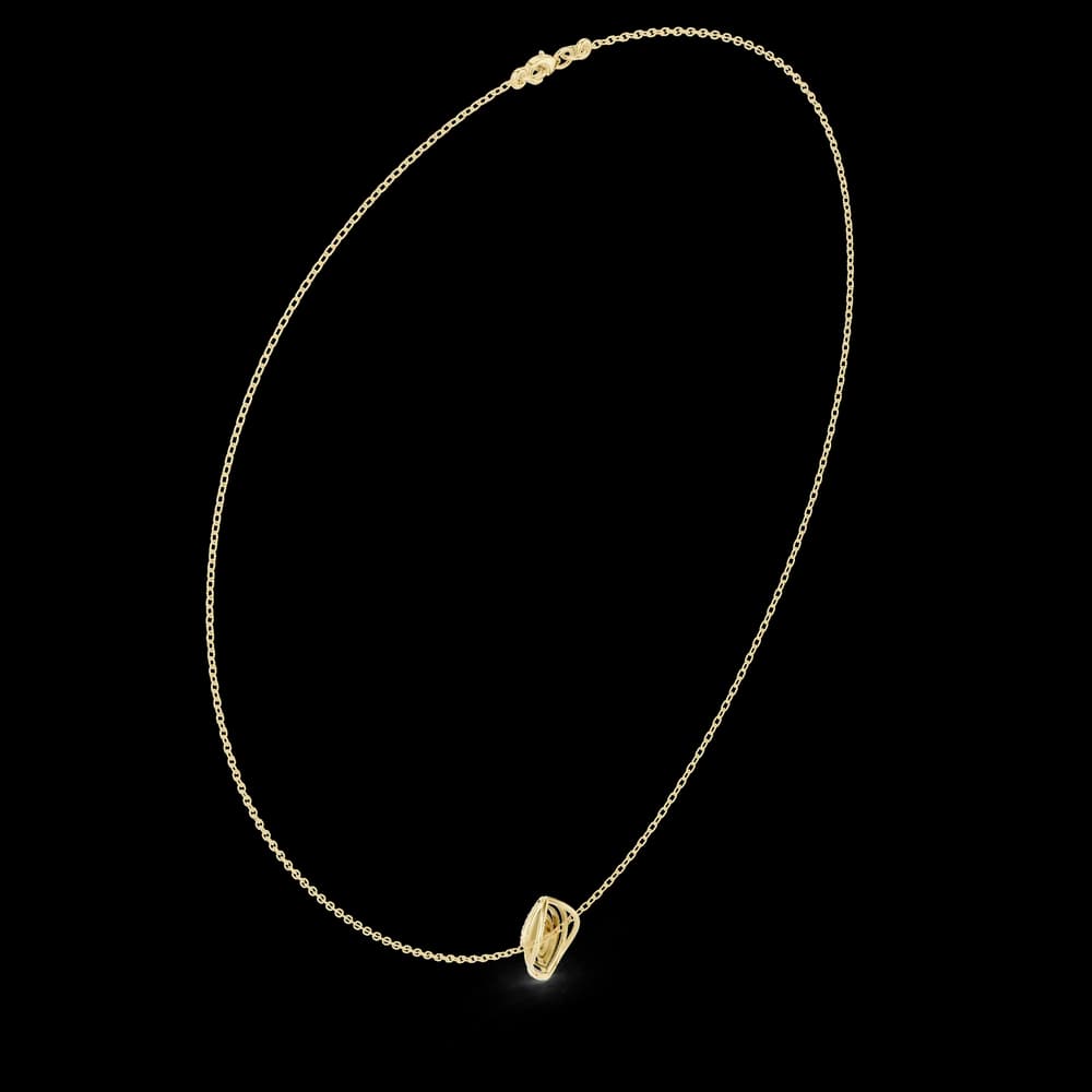 Radiant Classic-Cut Diamond Lab Grown Necklace - Image 5 Radiant Classic-Cut Diamond Lab Grown Necklace, view 5 of 6