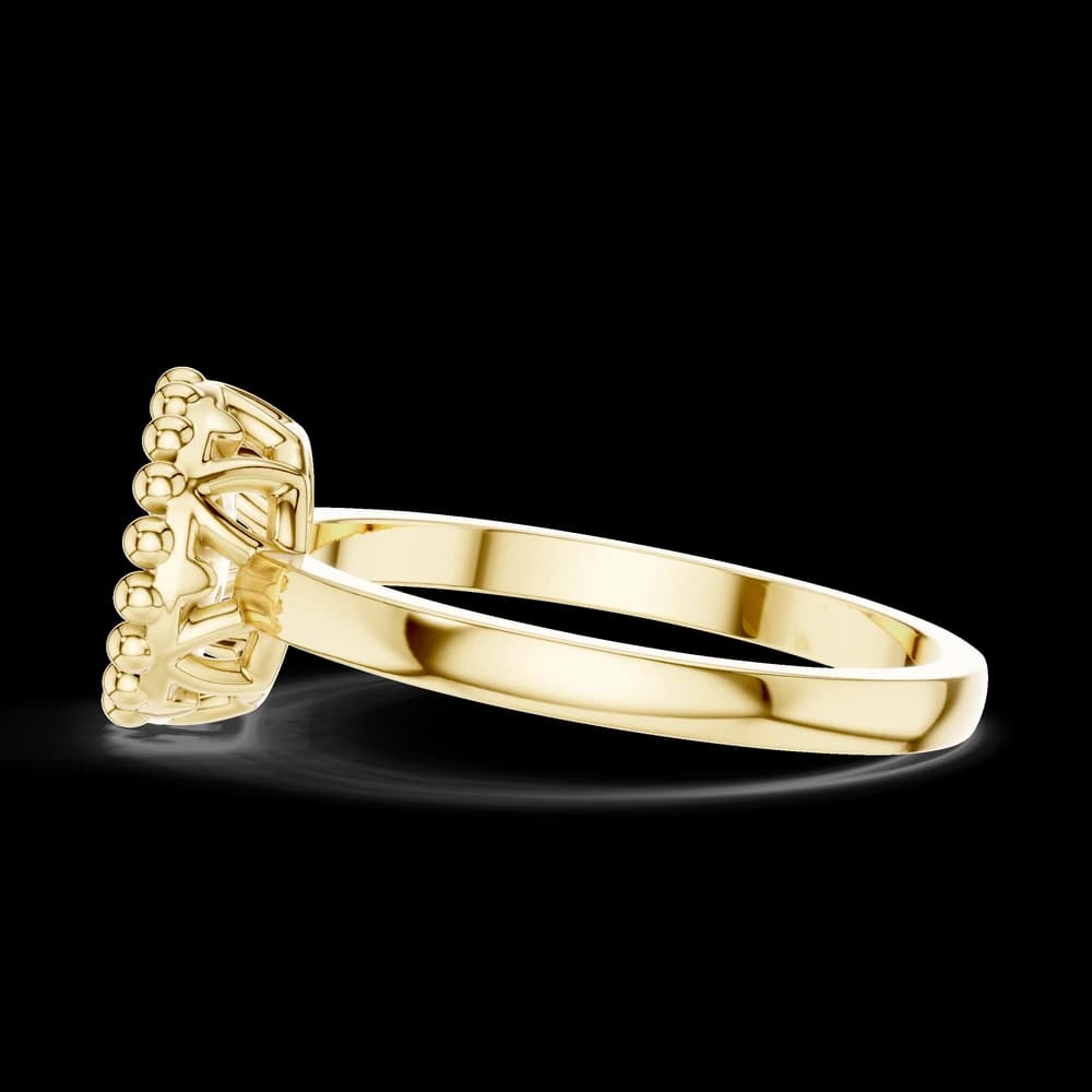 Bead Edge Round Cluster Lab Grown Diamond Ring - Image 6 Bead Edge Round Cluster Lab Grown Diamond Ring, view 6 of 6