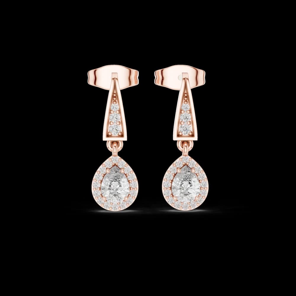 Radiant Star lab grown diamond earring - Image 1 Radiant Star lab grown diamond earring, view 1 of 6