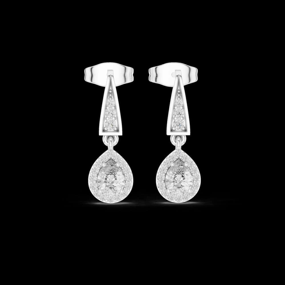 Radiant Star lab grown diamond earring - Image 2 Radiant Star lab grown diamond earring, view 2 of 6