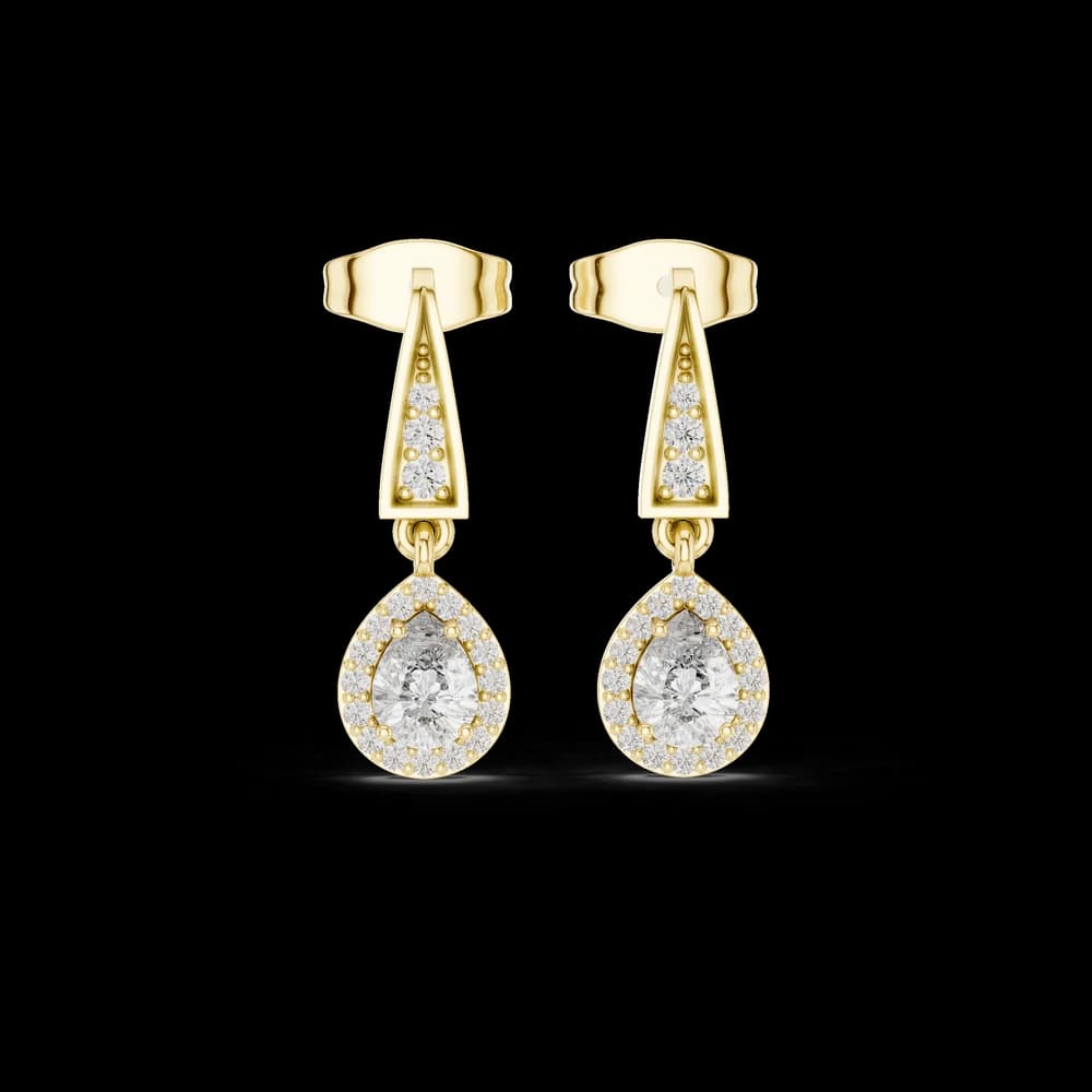 Radiant Star lab grown diamond earring - Image 3 Radiant Star lab grown diamond earring, view 3 of 6