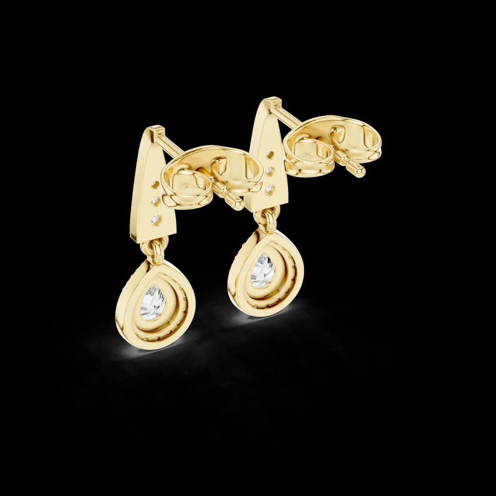 Radiant Star lab grown diamond earring - Image 6 Radiant Star lab grown diamond earring, view 6 of 6