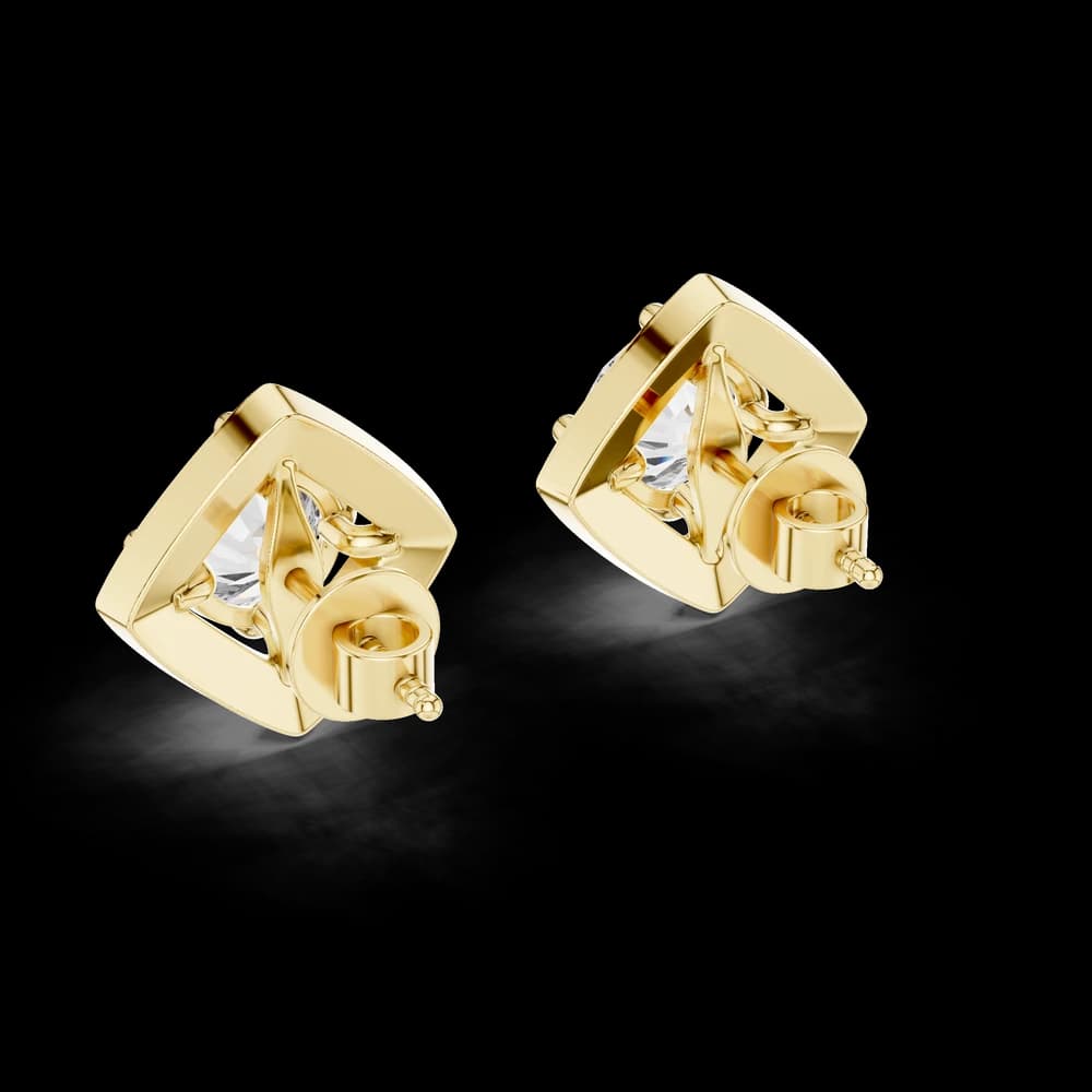 Radiant Tear Lab Grown Diamond Earrings - Image 3 Radiant Tear Lab Grown Diamond Earrings, view 3 of 3