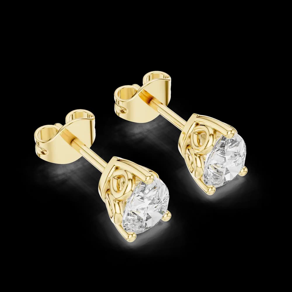 Radiating Lab grown diamond Earrings set - Image 5 Radiating Lab grown diamond Earrings set, view 5 of 6