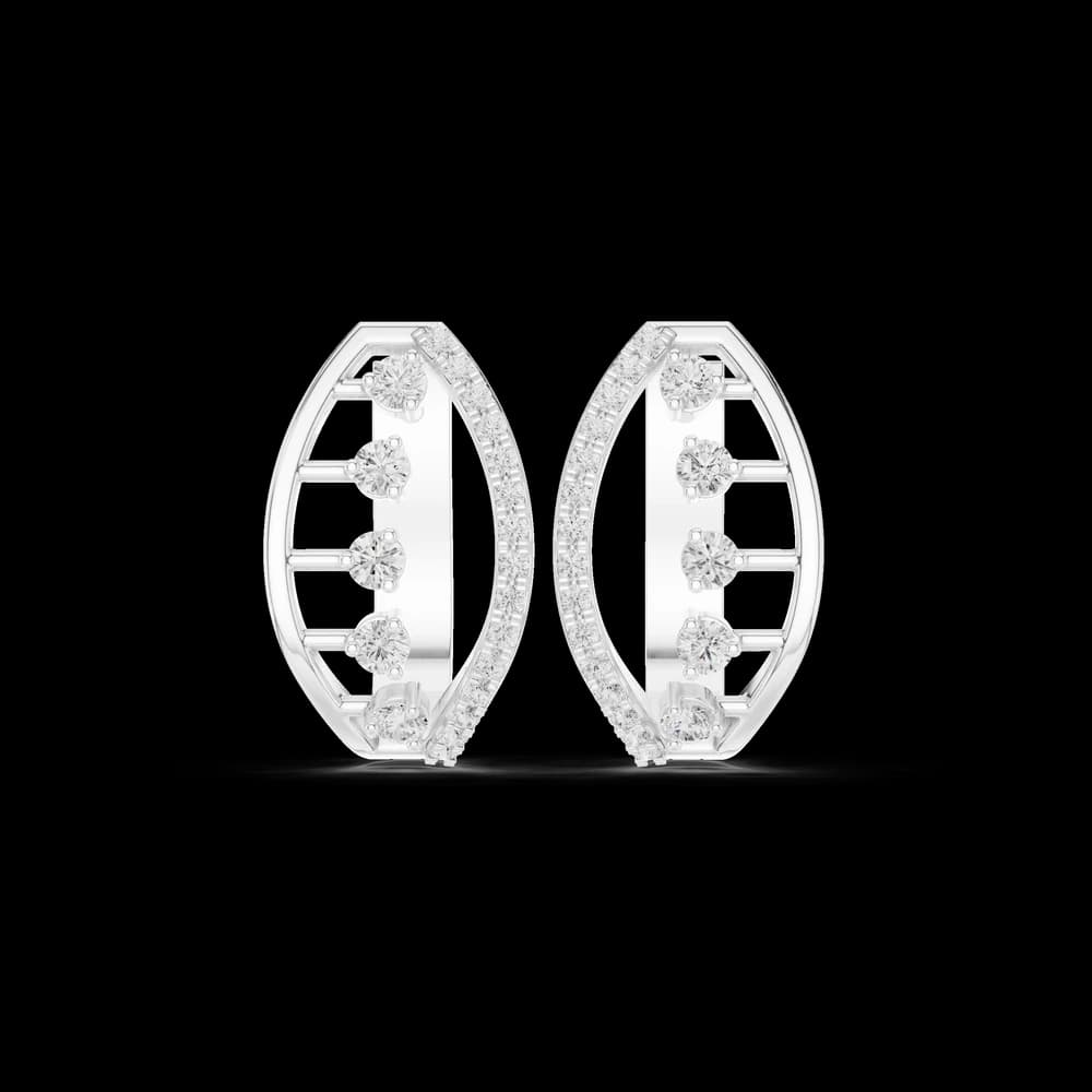 Rare Find lab grown diamond earring design - Image 2 Rare Find lab grown diamond earring design, view 2 of 6