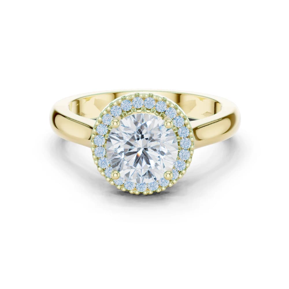 Red Clover Lab Grown Diamond Minimalist Bezel Ring - Image 3 Red Clover Lab Grown Diamond Minimalist Bezel Ring, view 3 of 9