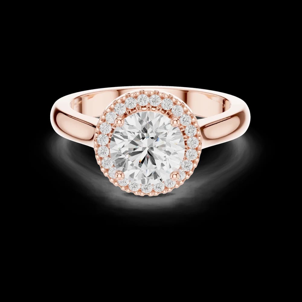Red Clover Lab Grown Diamond Minimalist Bezel Ring - Image 4 Red Clover Lab Grown Diamond Minimalist Bezel Ring, view 4 of 9