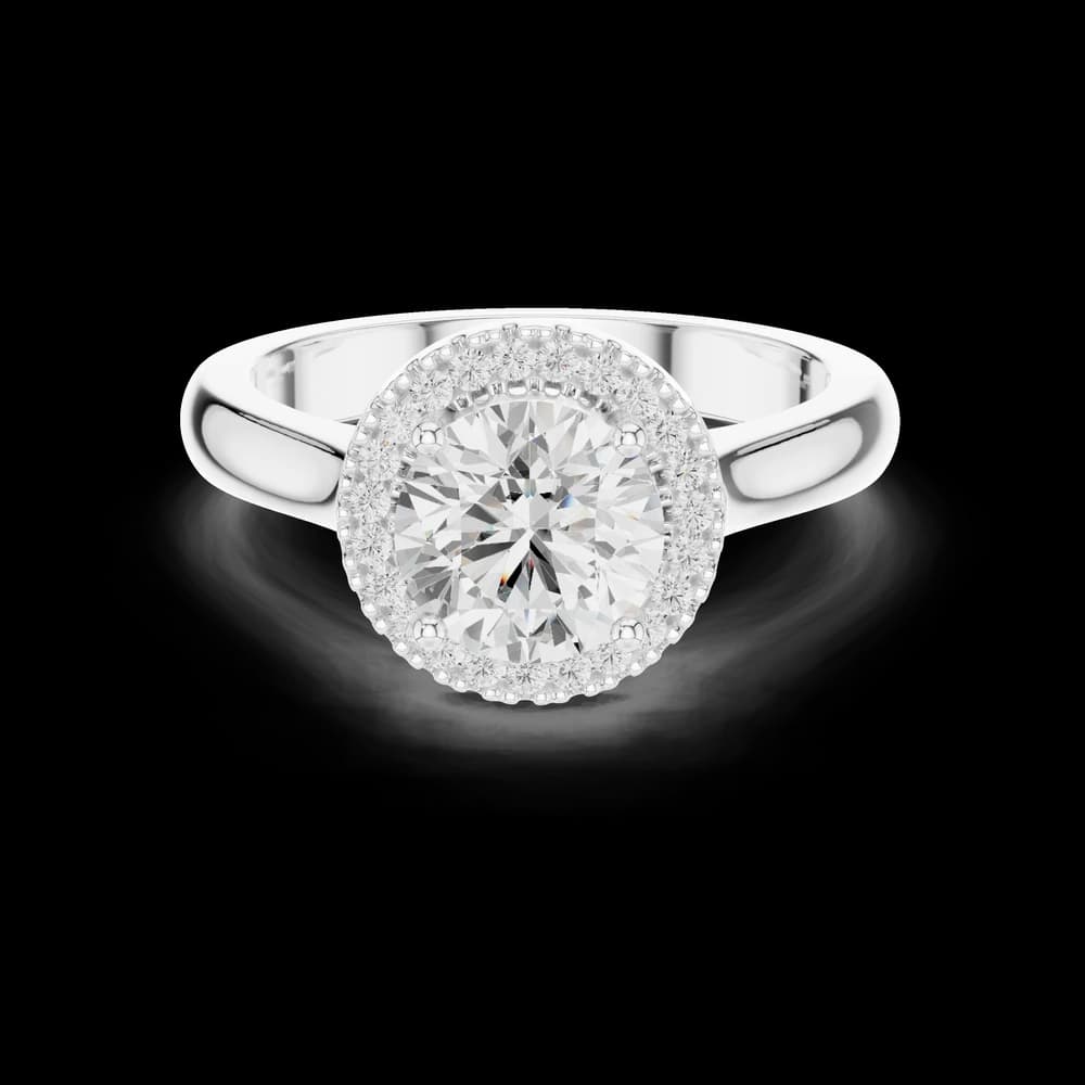 Red Clover Lab Grown Diamond Minimalist Bezel Ring - Image 5 Red Clover Lab Grown Diamond Minimalist Bezel Ring, view 5 of 9