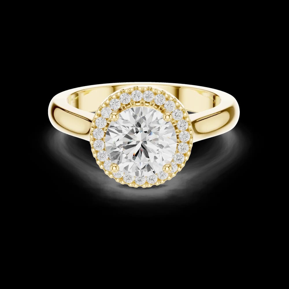 Red Clover Lab Grown Diamond Minimalist Bezel Ring - Image 6 Red Clover Lab Grown Diamond Minimalist Bezel Ring, view 6 of 9