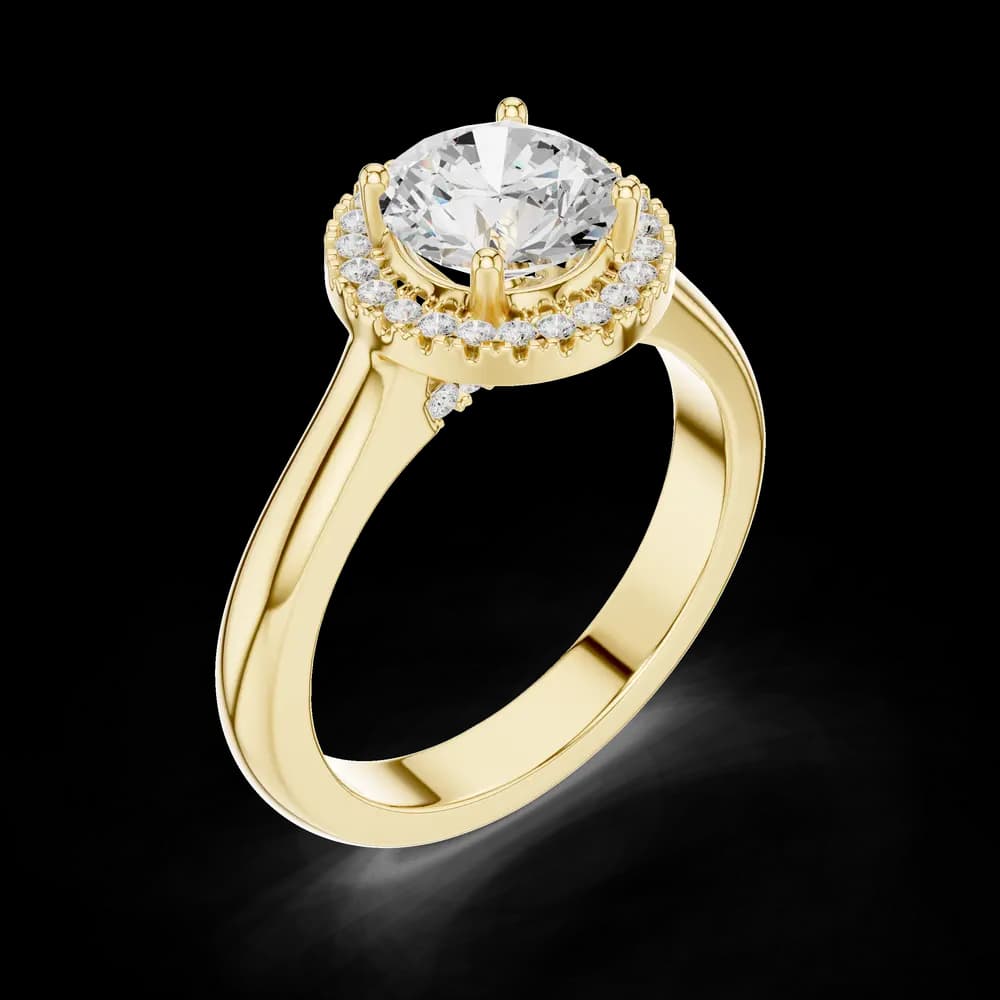 Red Clover Lab Grown Diamond Minimalist Bezel Ring - Image 8 Red Clover Lab Grown Diamond Minimalist Bezel Ring, view 8 of 9