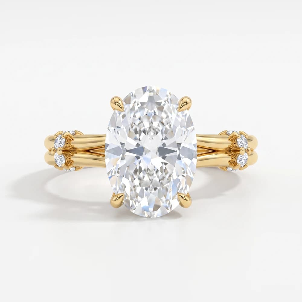 Onya Signature Crown Double Shank Oval Ring - Image 1 Onya Signature Crown Double Shank Oval Ring, view 1 of 5
