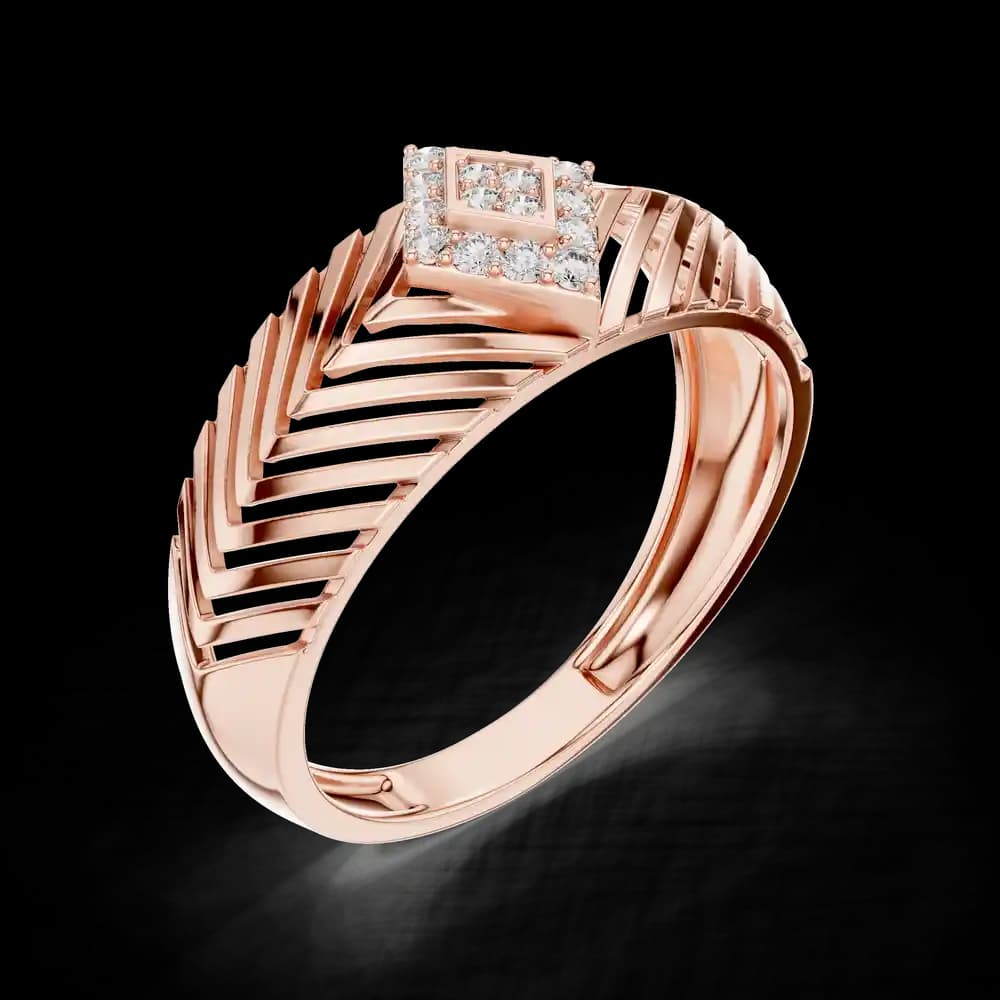Refined Lab grown diamond ring piece - Image 1 Refined Lab grown diamond ring piece, view 1 of 1