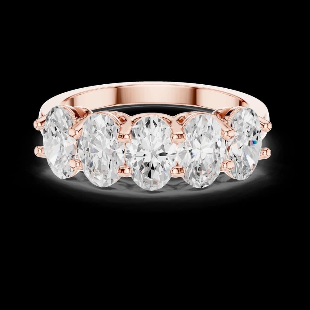 Refined Oval Diamond Lab Grown Diamond Ring - Image 1 Refined Oval Diamond Lab Grown Diamond Ring, view 1 of 6