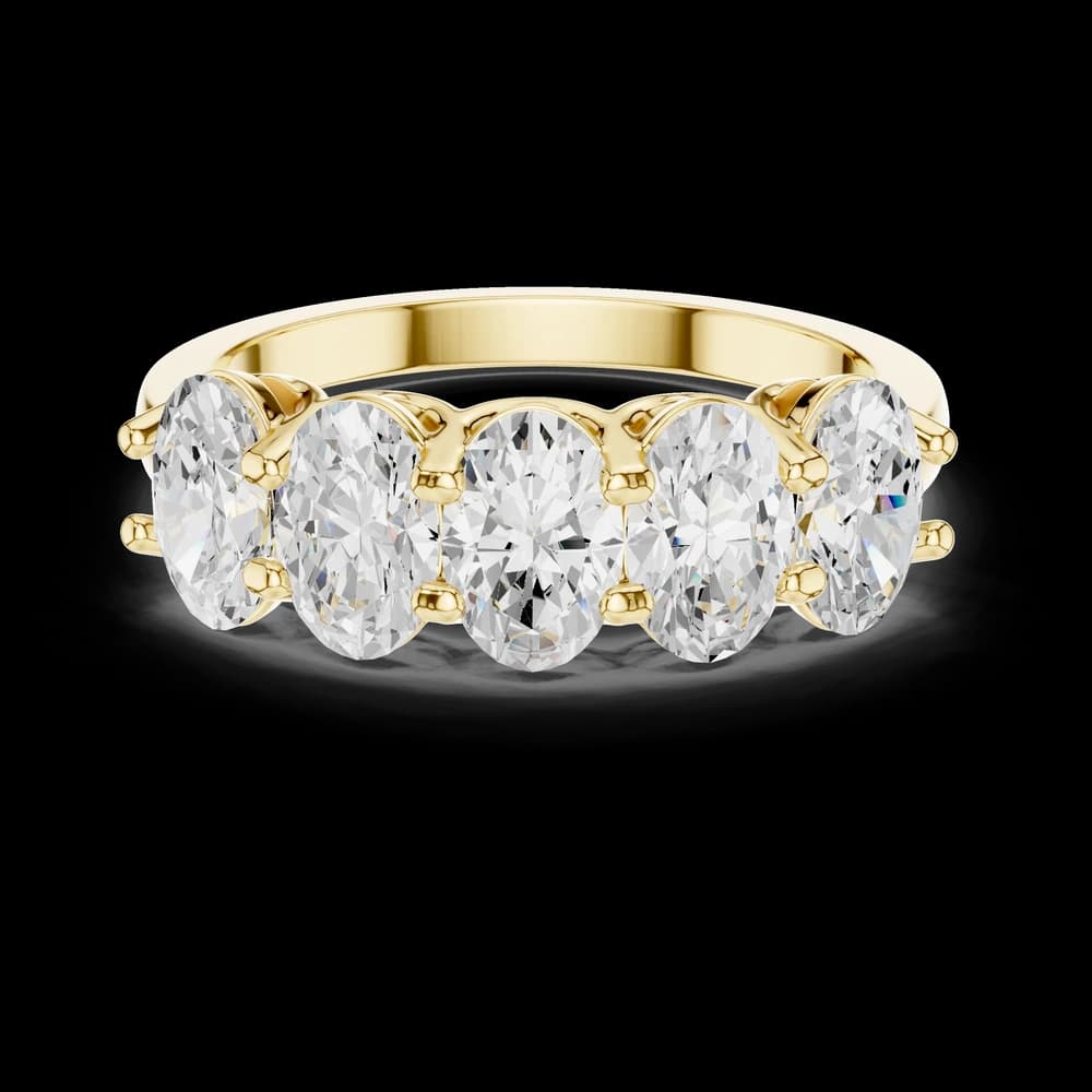 Refined Oval Diamond Lab Grown Diamond Ring - Image 3 Refined Oval Diamond Lab Grown Diamond Ring, view 3 of 6